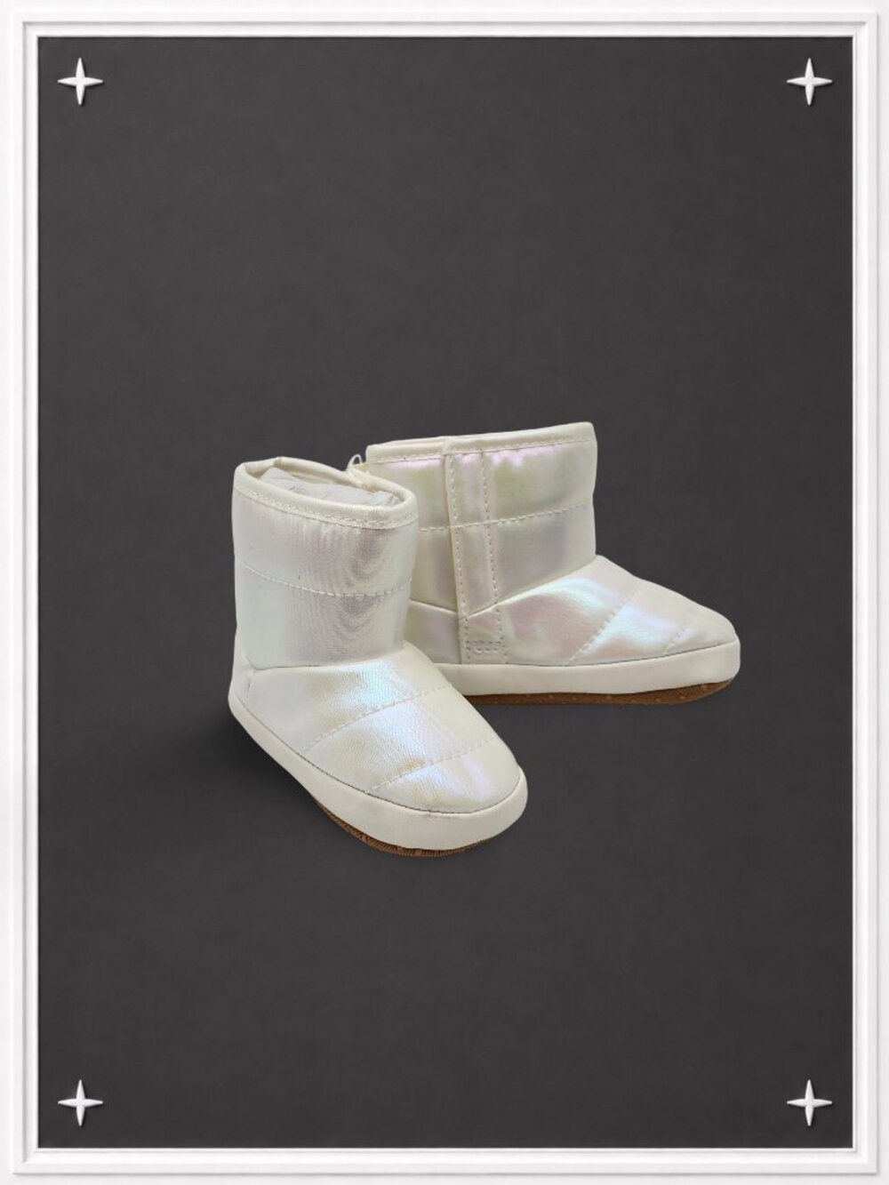 Iridescent Puffer Ankle Booties | Baby 6-12 Mos (11) | NWT!